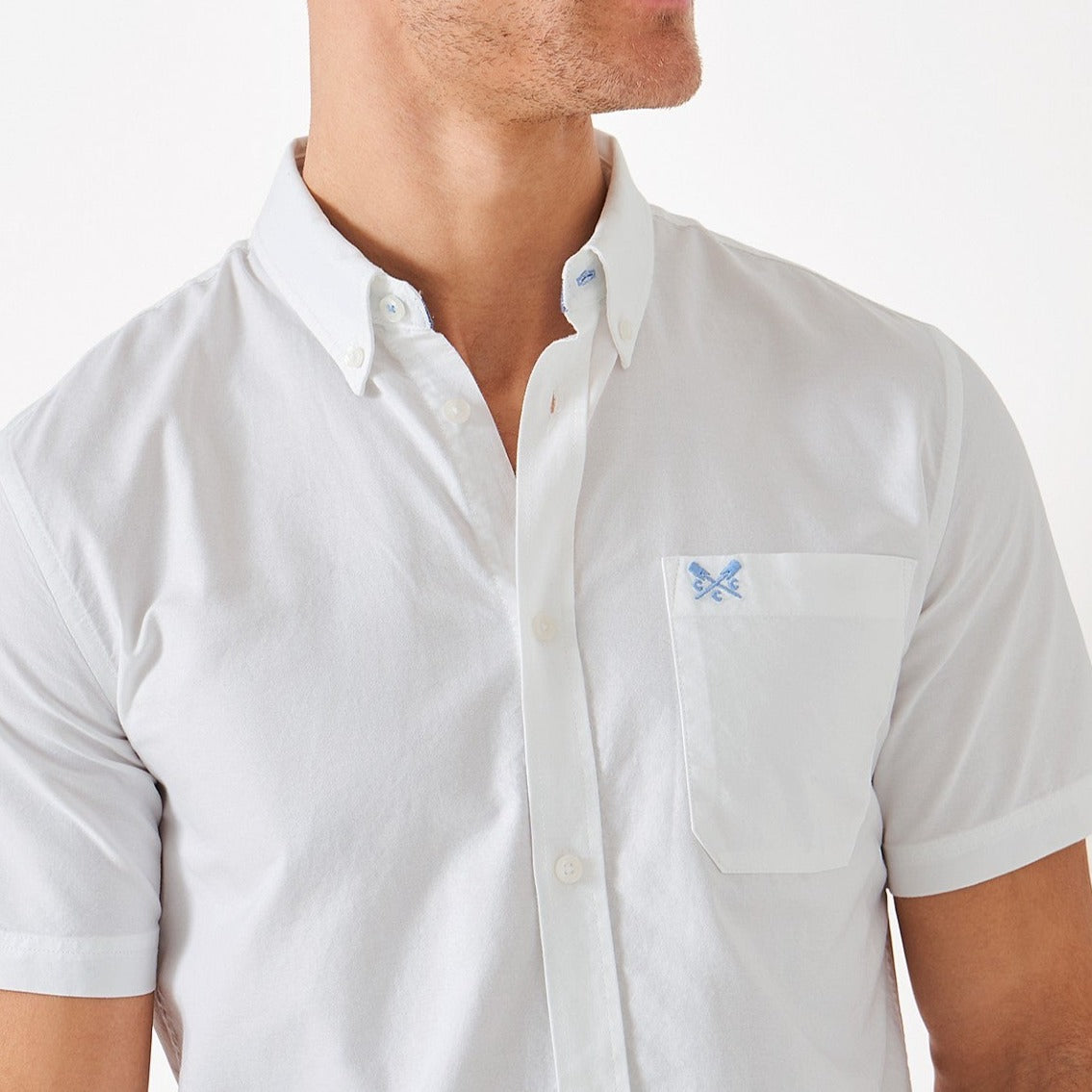 Mens white short deals sleeve oxford shirt