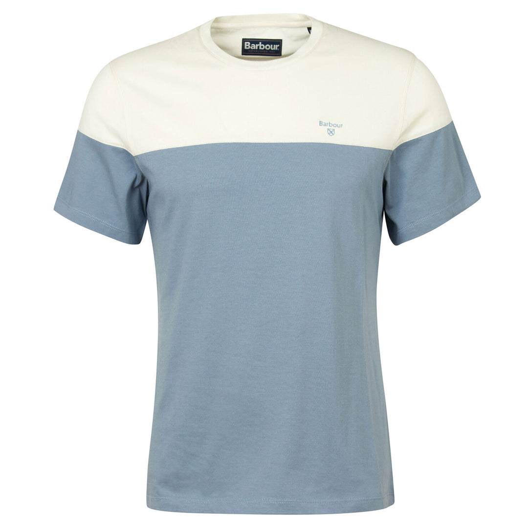 The Barbour Mens Owton Tee in Light Blue#Light Blue