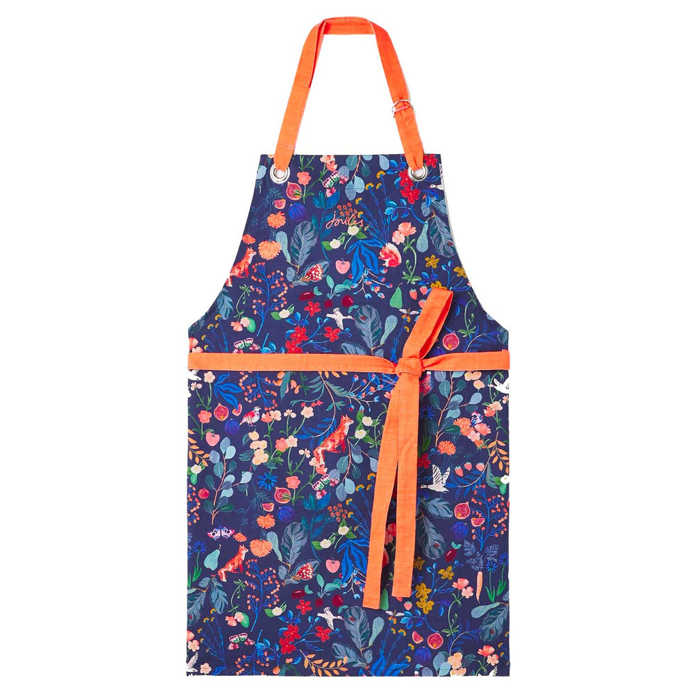 The Joules Cross Body Apron in Navy Print#Navy Print