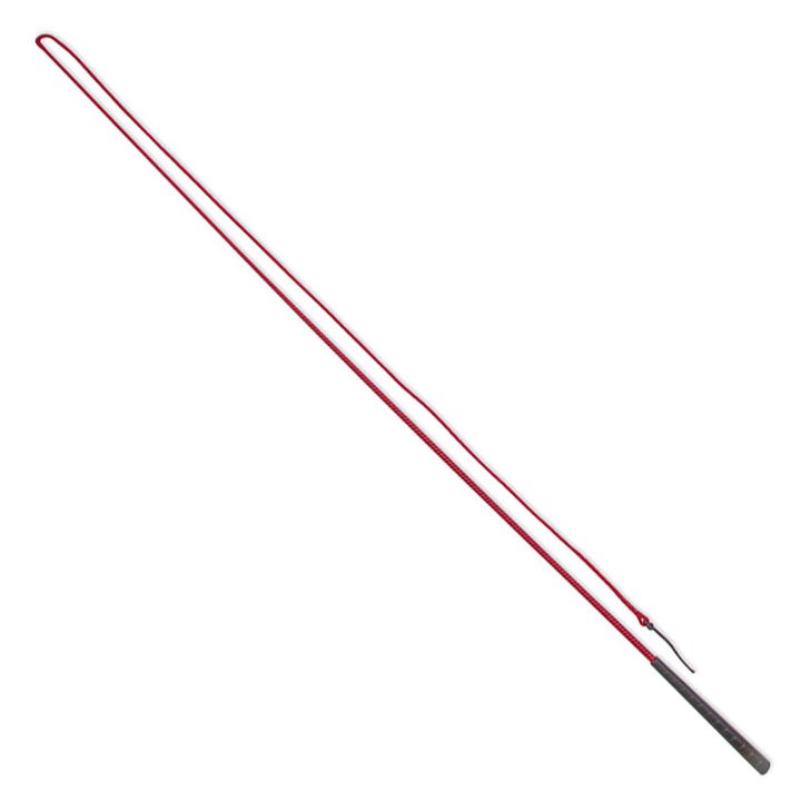 The Shires Lunge Whip with Plaited Thread Stem in Red#Red