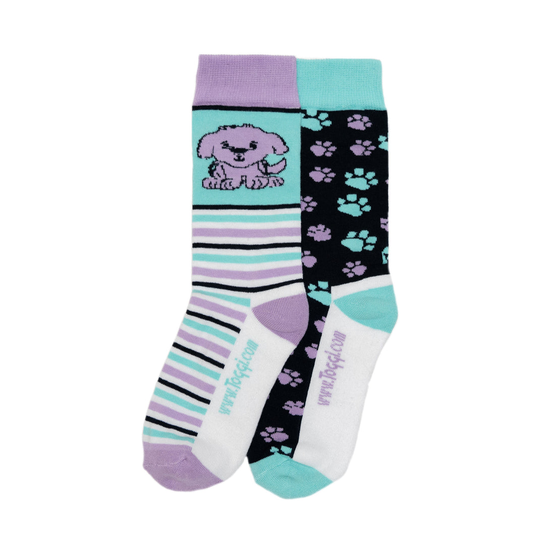The Toggi Girls Little Puppy Socks in Turquoise#Turquoise