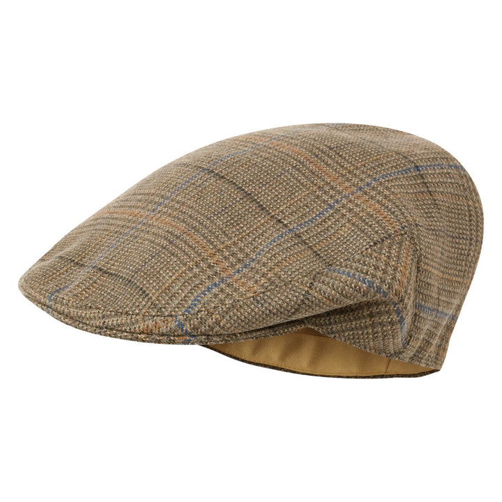 The Schoffel Mens Tweed Classic Flat Cap in Light Brown#Light Brown