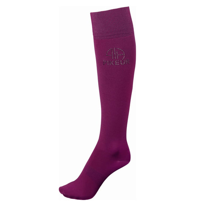The Pikeur Ladies Kniestrumpf Rhinetuds Socks in Dark Pink#Dark Pink