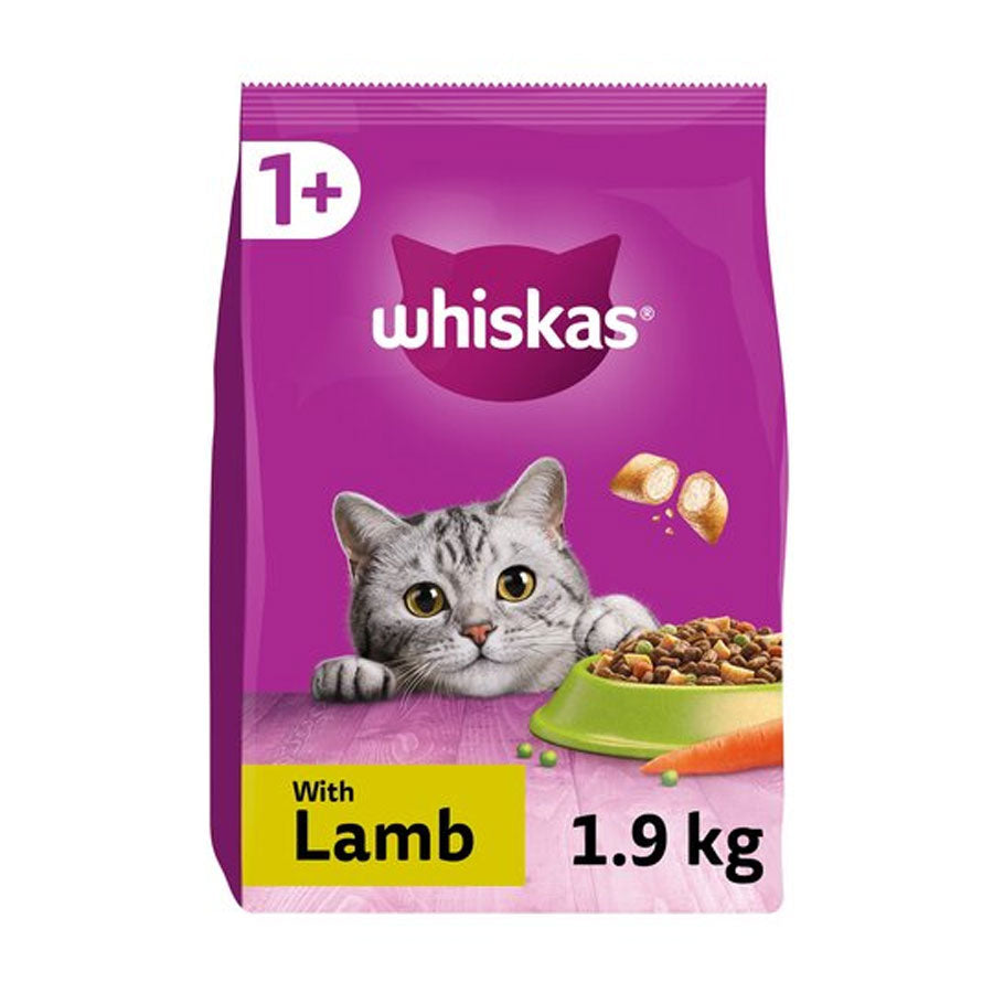 Whiskas Dry 1+ Lamb 1.9kg 1.9kg