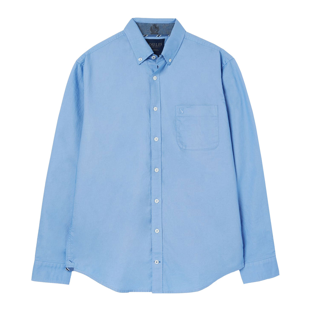 The Joules Mens Classic Fit Coloured Oxford Shirt in Light Blue