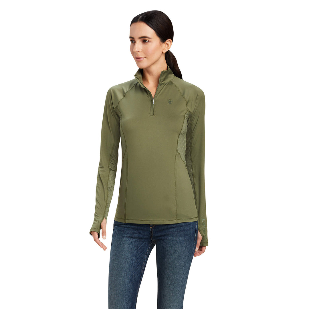The Ariat Ladies Lowell 2.0 Baselayer in Green#Green