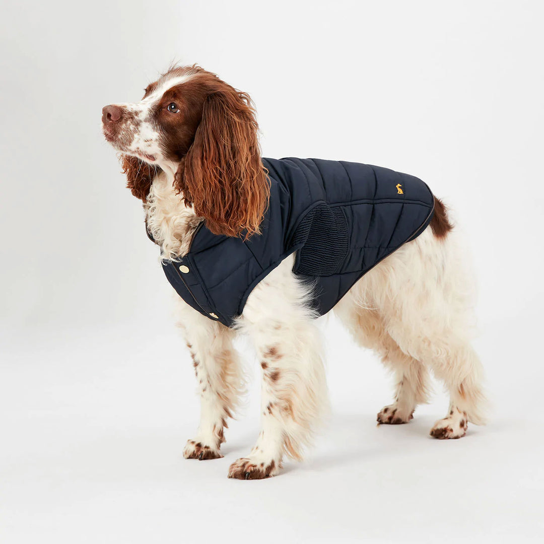 The Joules Cherrington Dog Coat in Navy#Navy