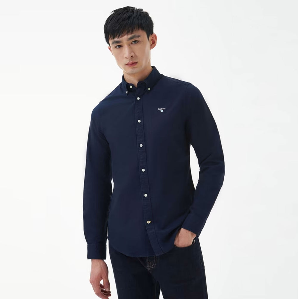 The Barbour Mens Oxtown Tailored Shirt in Navy#Navy