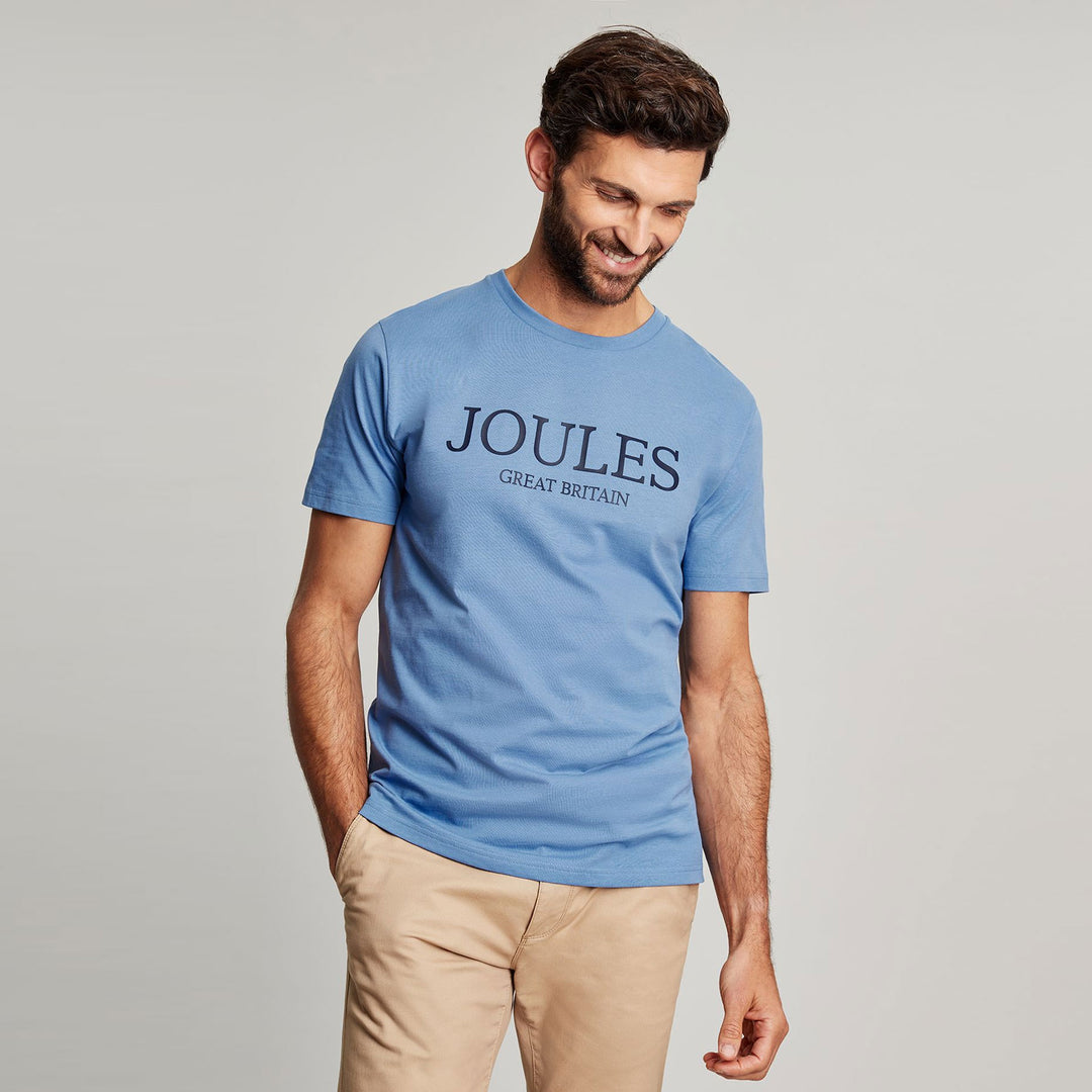 The Joules Mens Jersey Tee in Blue#Blue