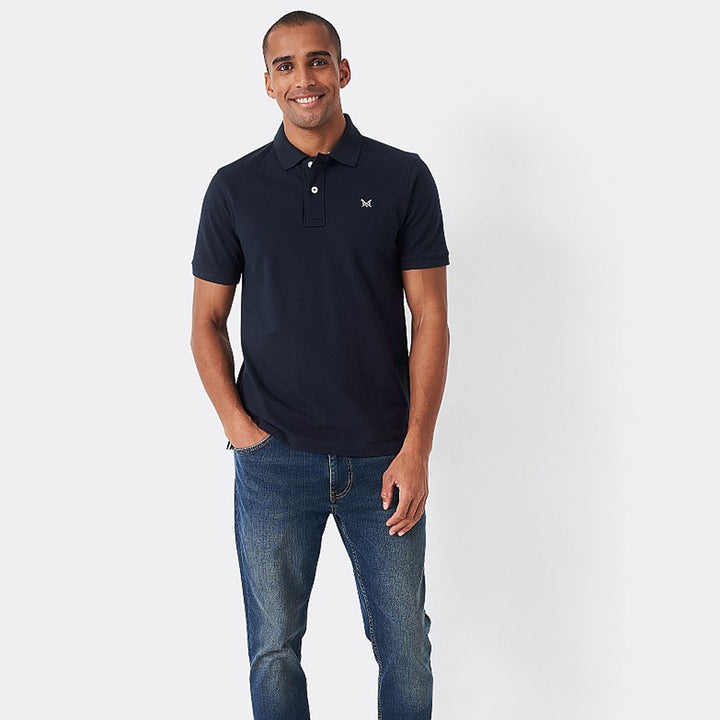 The Crew Mens Classic Pique Polo in NavyCrew Mens Classic Pique Polo#Navy