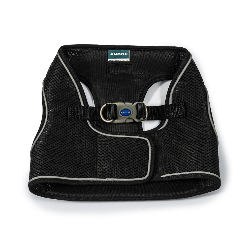 The Ancol Viva Step In Dog Harness in Black#Black