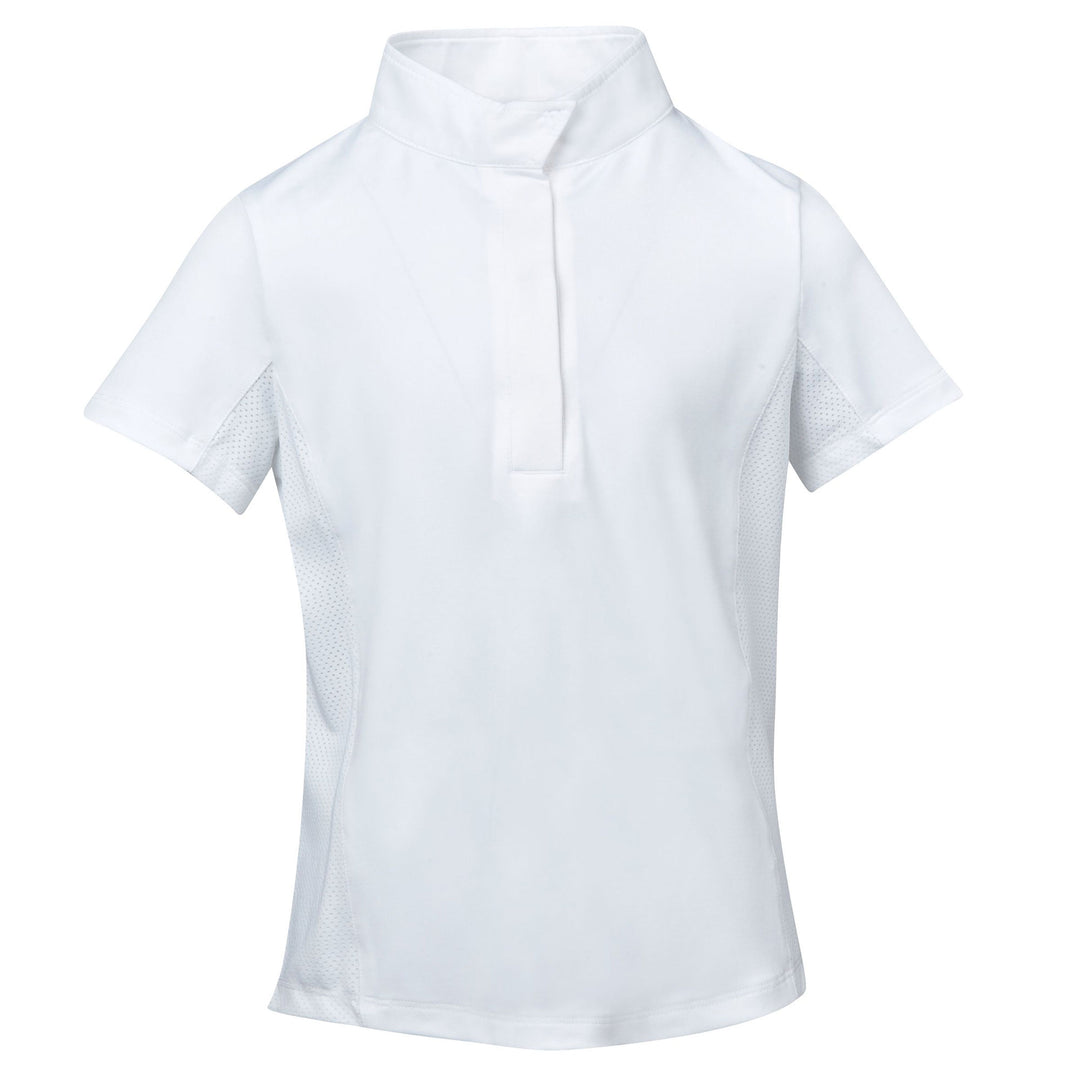 The Dublin Ladies Ria Short Sleeve Competition Shirt in White#White
