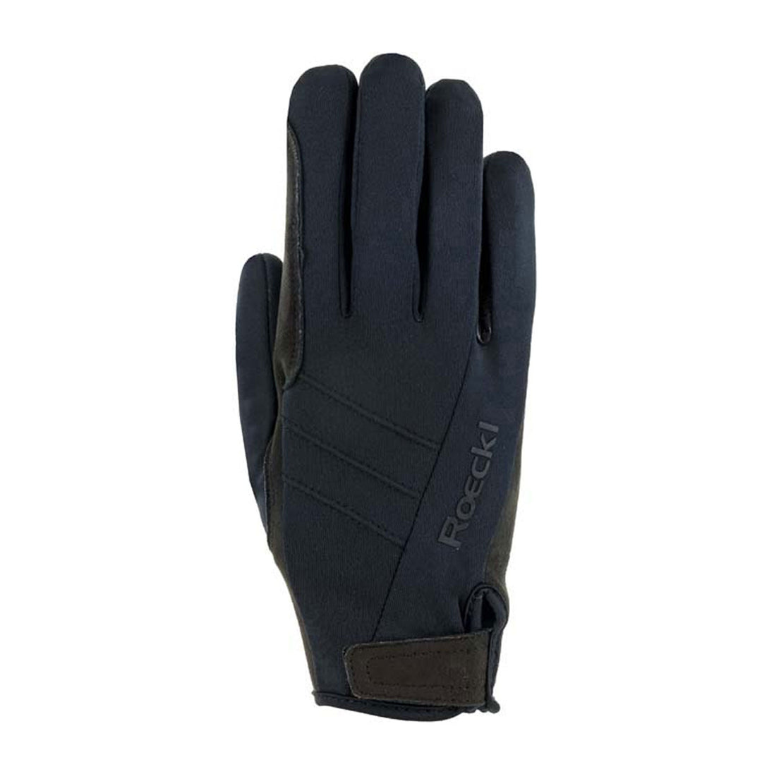 The Roeckl Ladies Wisbech Riding Gloves in Black#Black