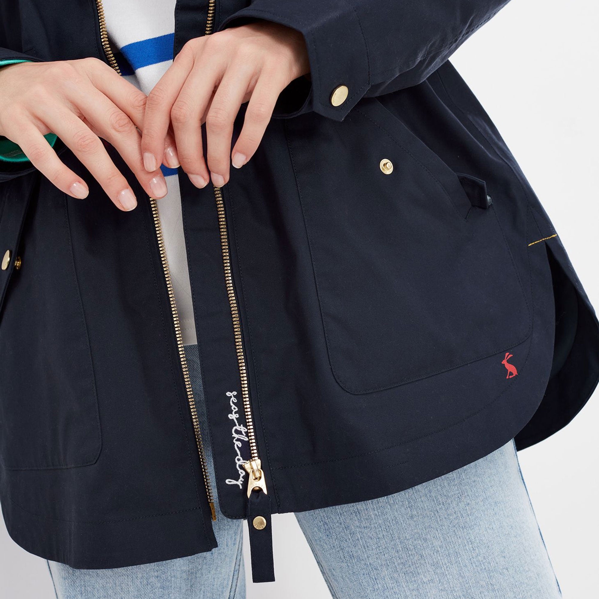 Joules coast jacket navy best sale