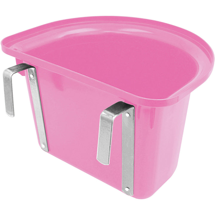 The Perry Equestrian Hook Over Portable Manger 12L in Pink#Pink