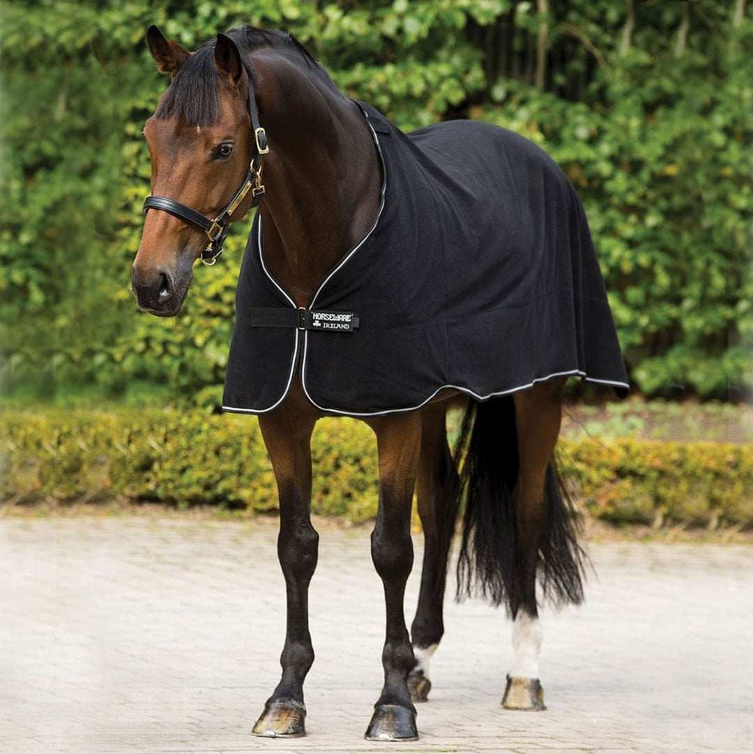 The Horseware Fleece Rug Liner 300g in Black#Black