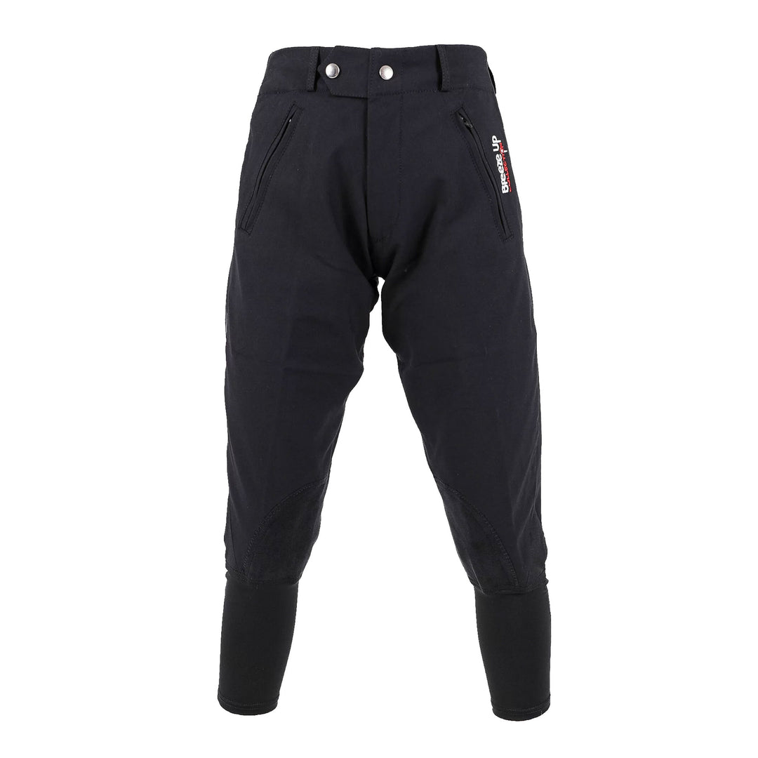 The Breeze Up Thermal 3/4 length Exercise Breeches in Black#Black