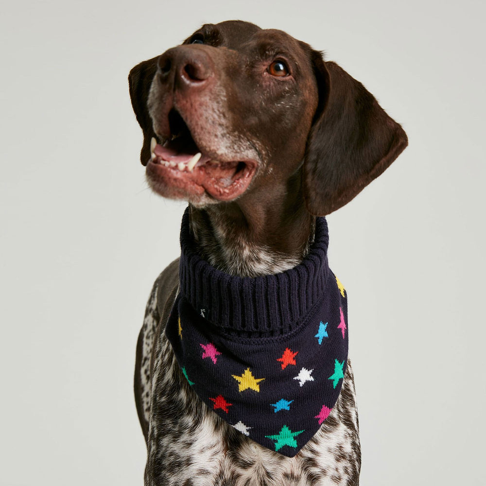 The Joules Knitted Christmas Dog Neckerchief in Multi-Coloured#Multi-Coloured