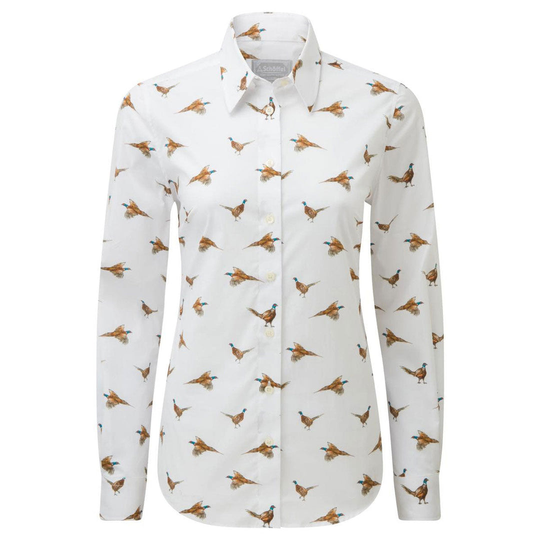 Schoffel Ladies Pheasant Print Norfolk Shirt