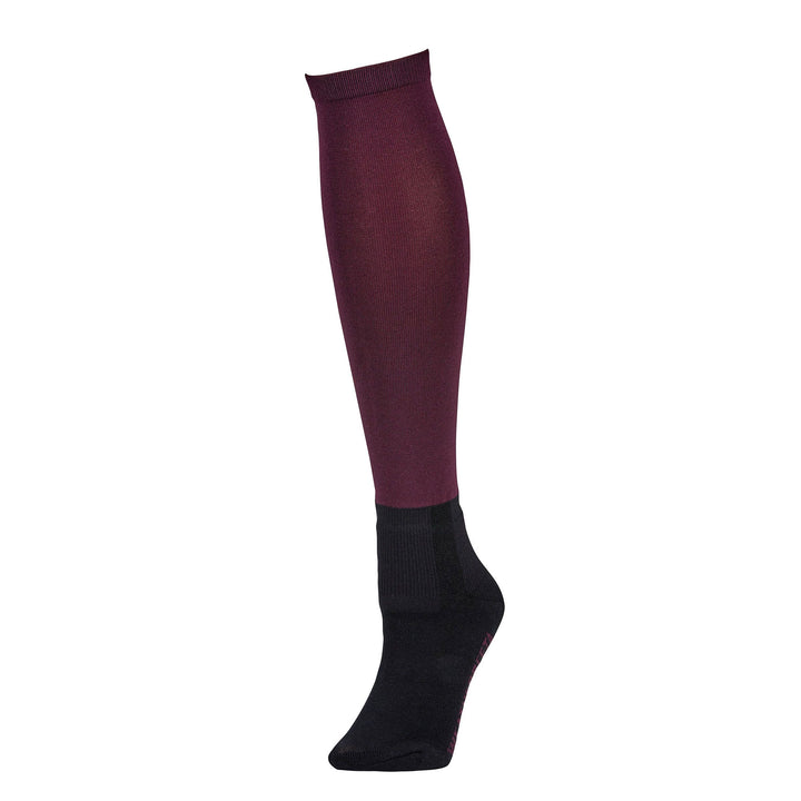 The Weatherbeeta Prime Stocking Socks Adults in Burgundy#Burgundy