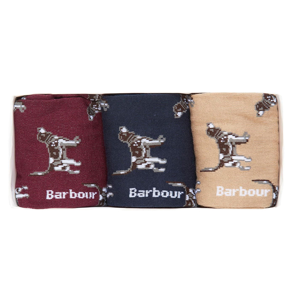Barbour Mens Pointer Dog Socks Gift Box