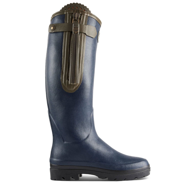 The Le Chameau x Fairfax & Favor Ladies L'Alliance Neo Wellies in Navy#Navy