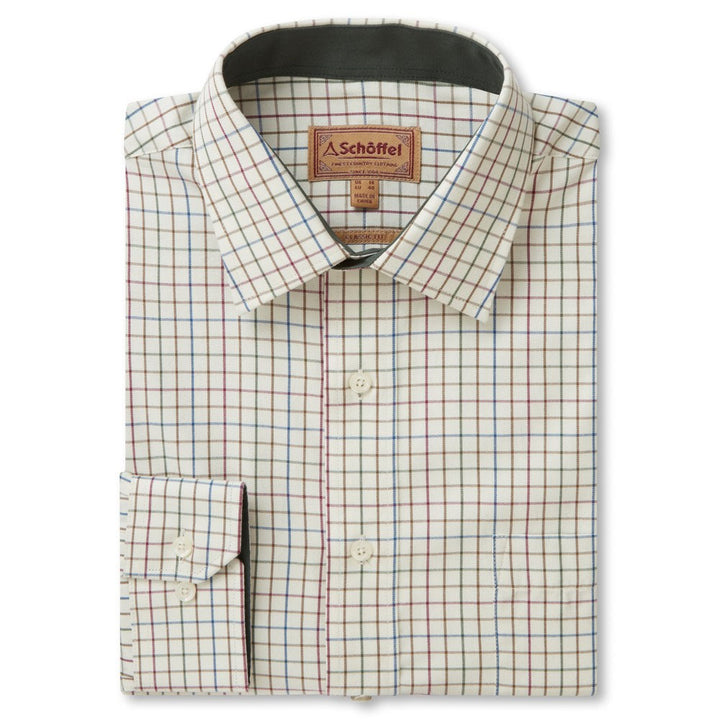 Schoffel Mens Burnham Tattersall Classic Shirt