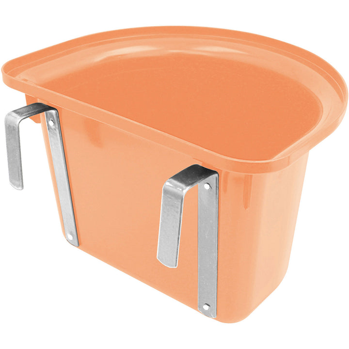 The Perry Equestrian Hook Over Portable Manger 12L in Orange#Orange