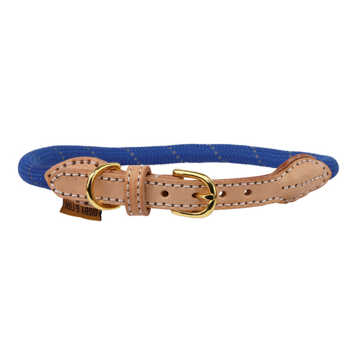 The Digby & Fox Reflective Dog Collar in Royal Blue#Royal Blue