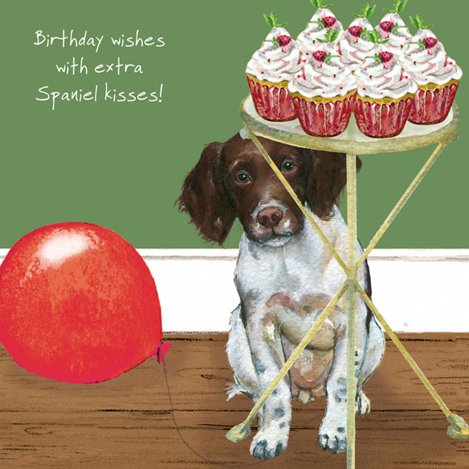 The Little Dog Laughed 'Spaniel Kisses' Digs & Manor Card