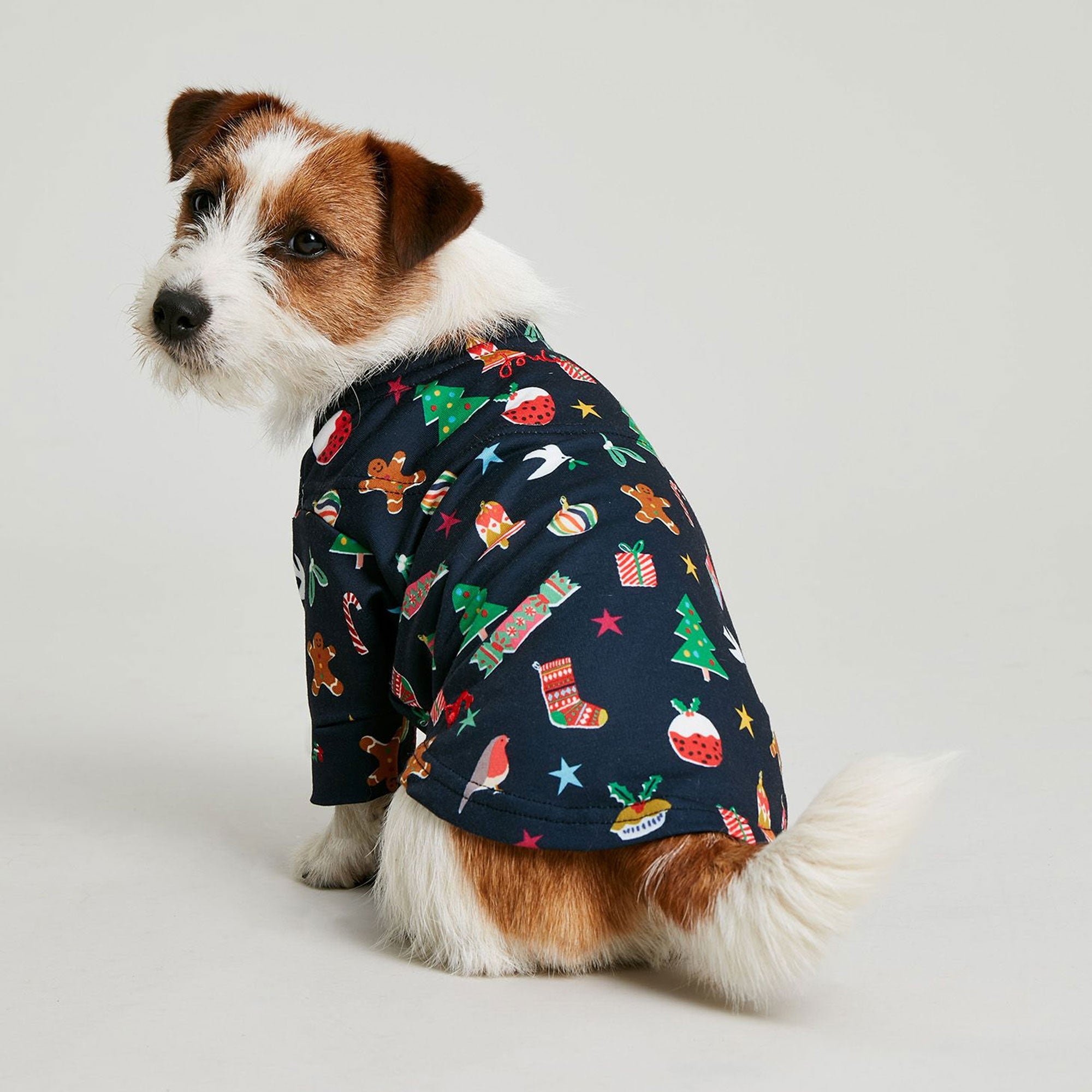 Joules Bauble Festive Christmas Family Print Dog Pj s