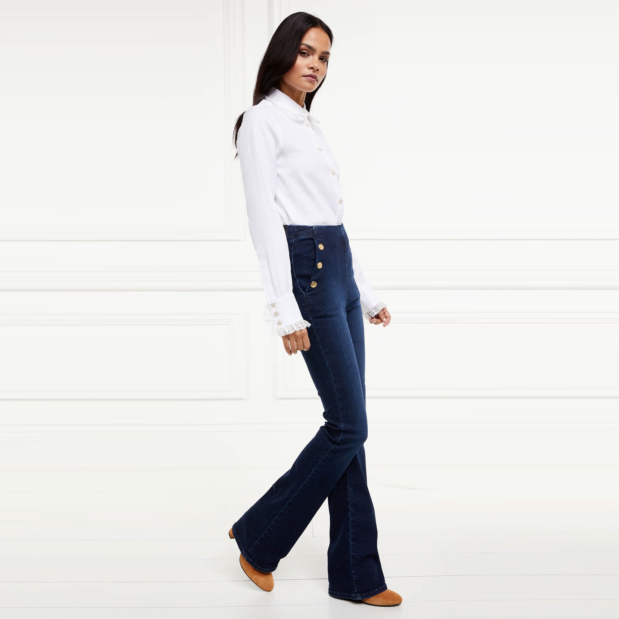 Jean a discount pont taille haute