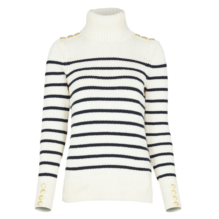 Holland Cooper Ladies Henley Roll Neck Knit
