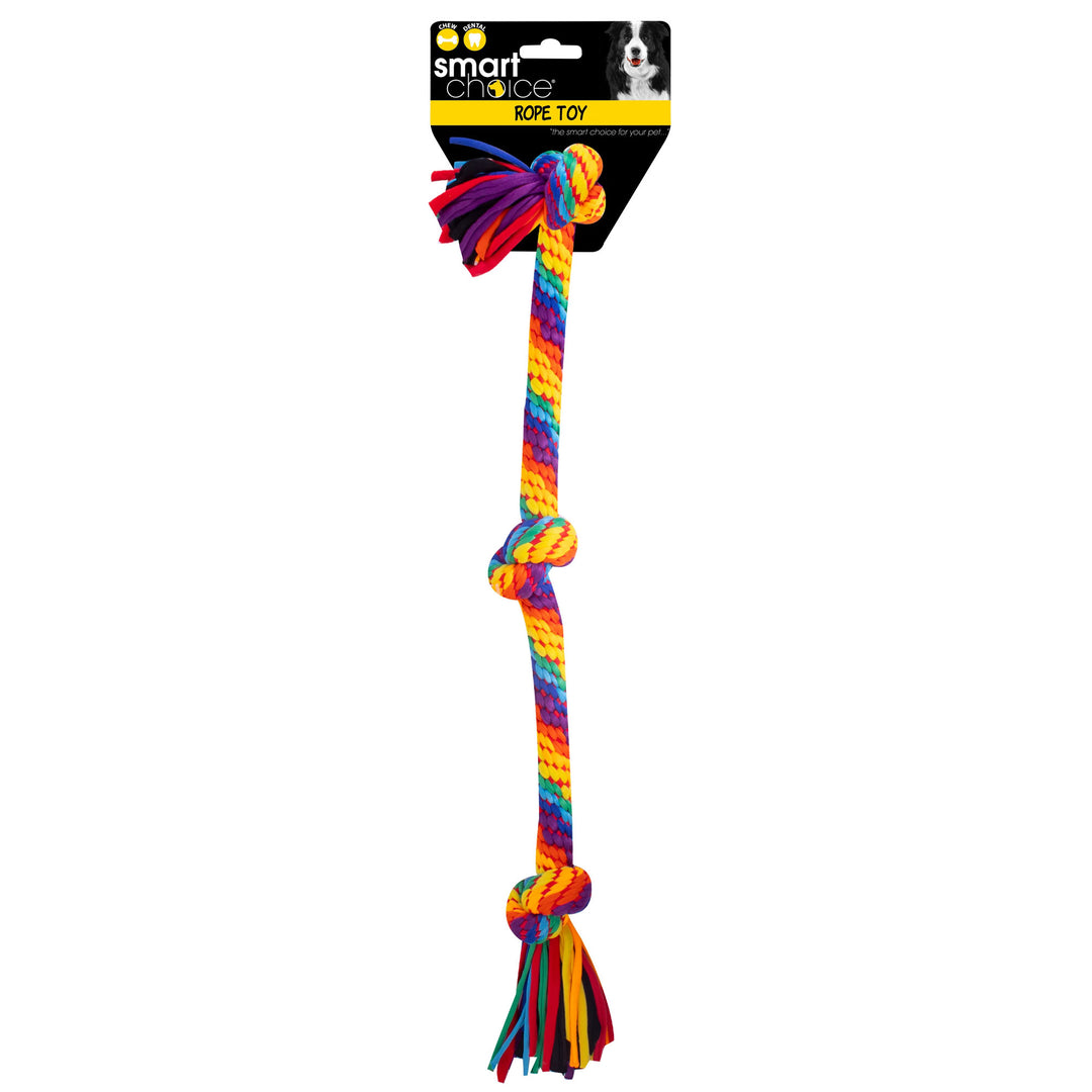 Smart Choice Rainbow Rope Tug Dog Toy