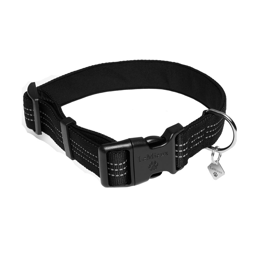 The LeMieux Henley Webbing Dog Collar in Black#Black