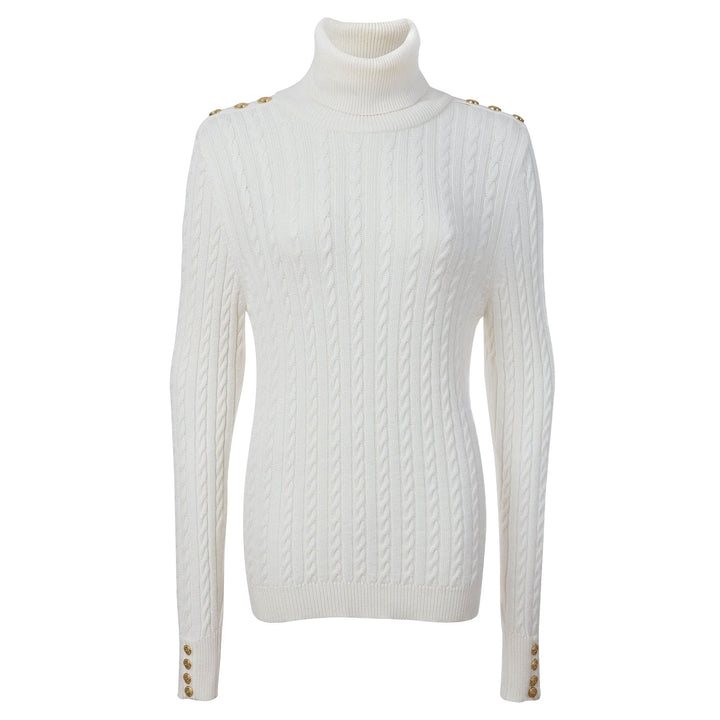 Holland Cooper Ladies Seattle Roll Neck Cable Knit