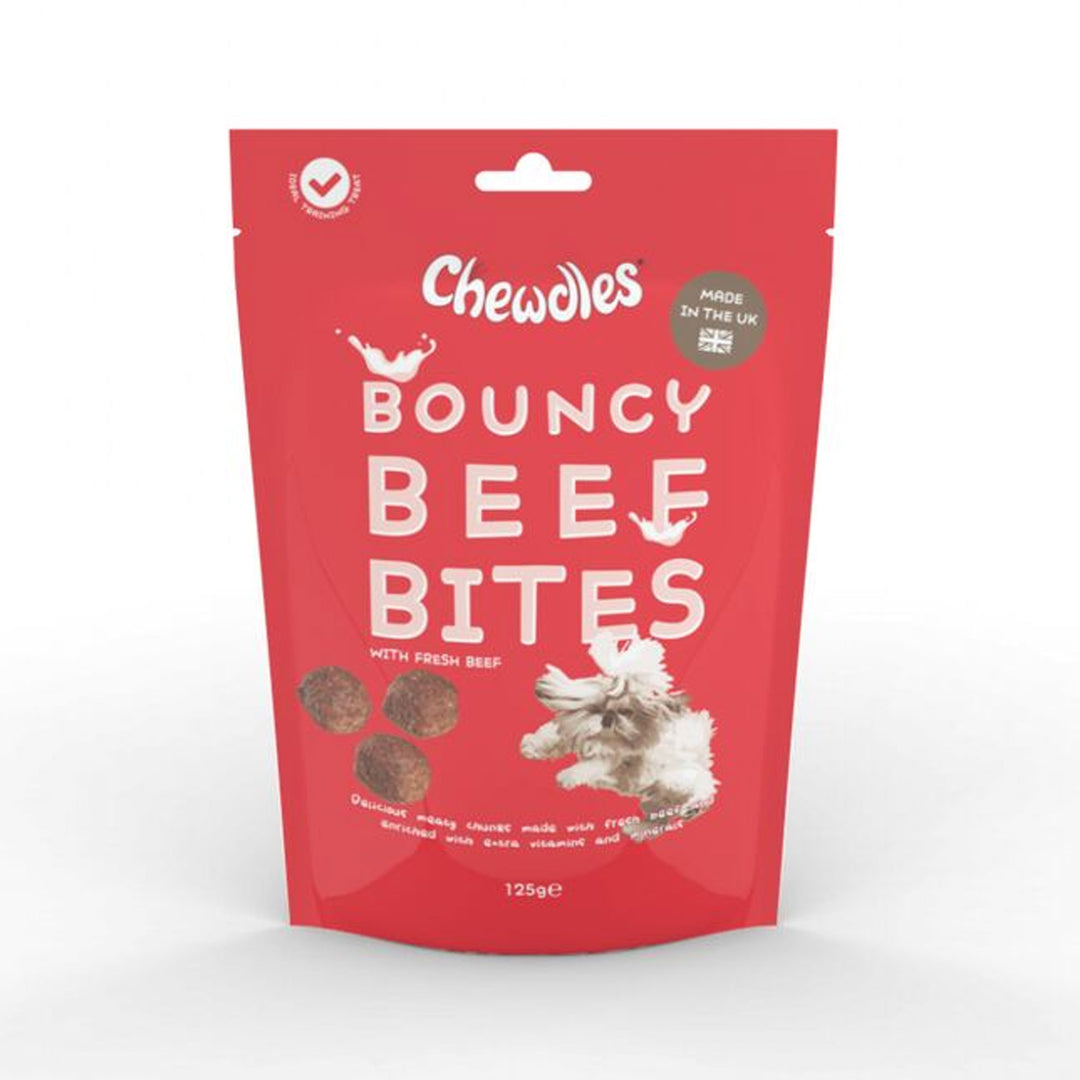 Chewdles Bouncy Beef Bites 125g