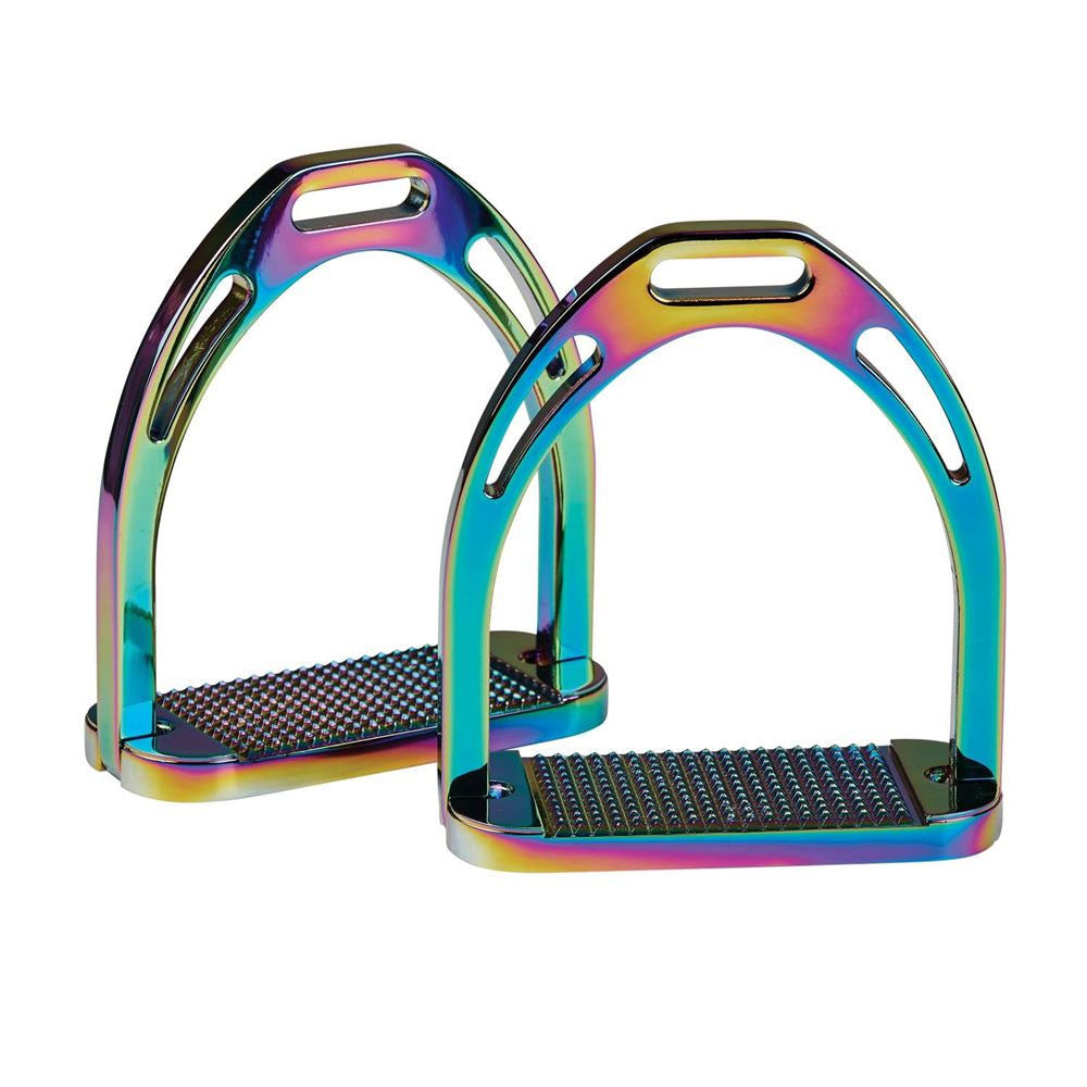 The Korsteel Aluminium Stirrups in Multi-Coloured#Multi-Coloured