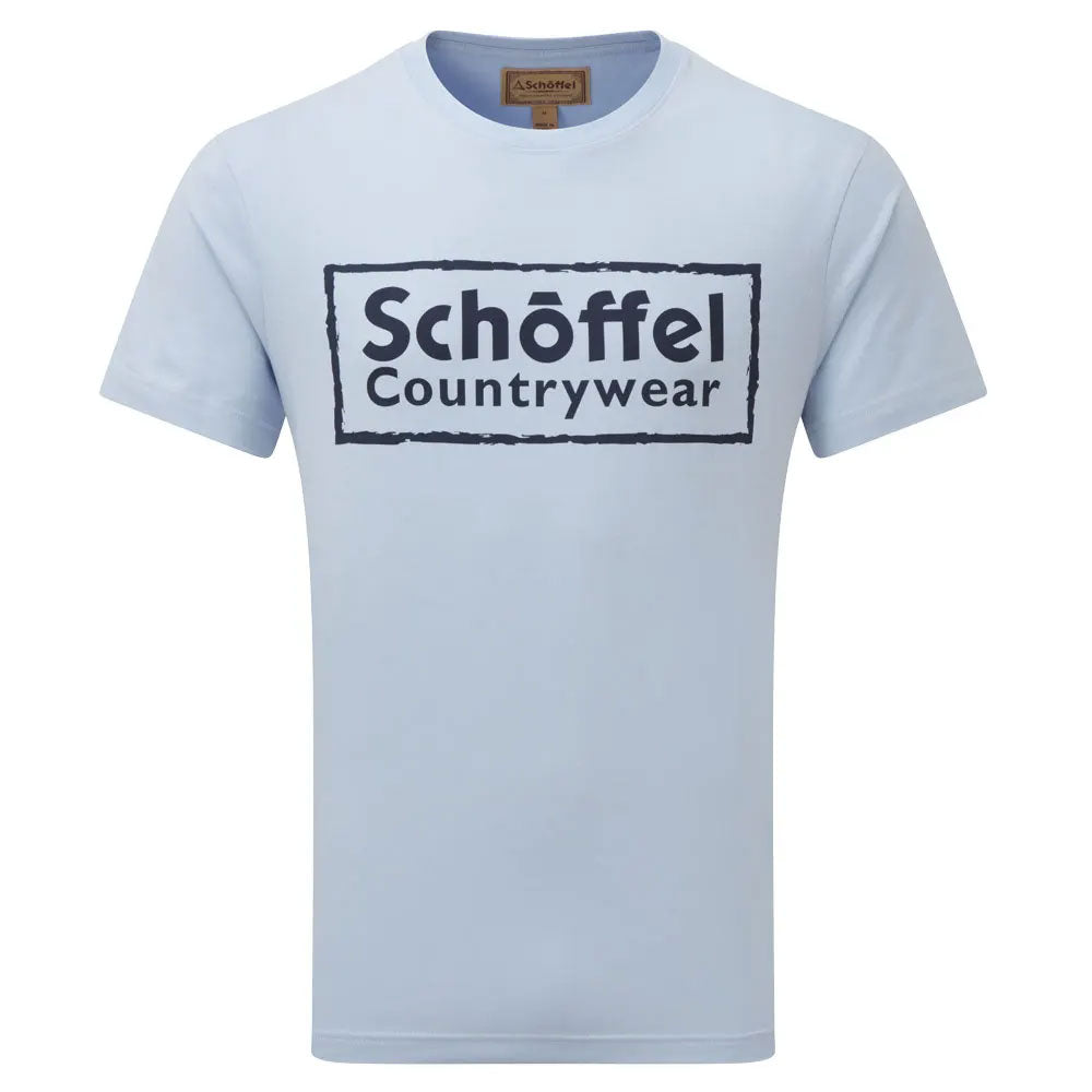The Schoffel Mens Heritage T-Shirt in Light Blue#Light Blue