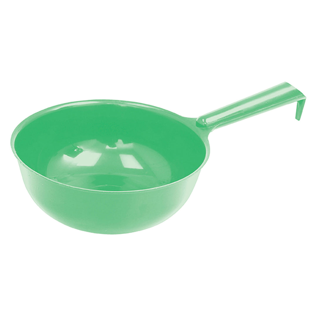 The Perry Equestrian Plastic Feed & Water Bowl Scoop in Green#Green
