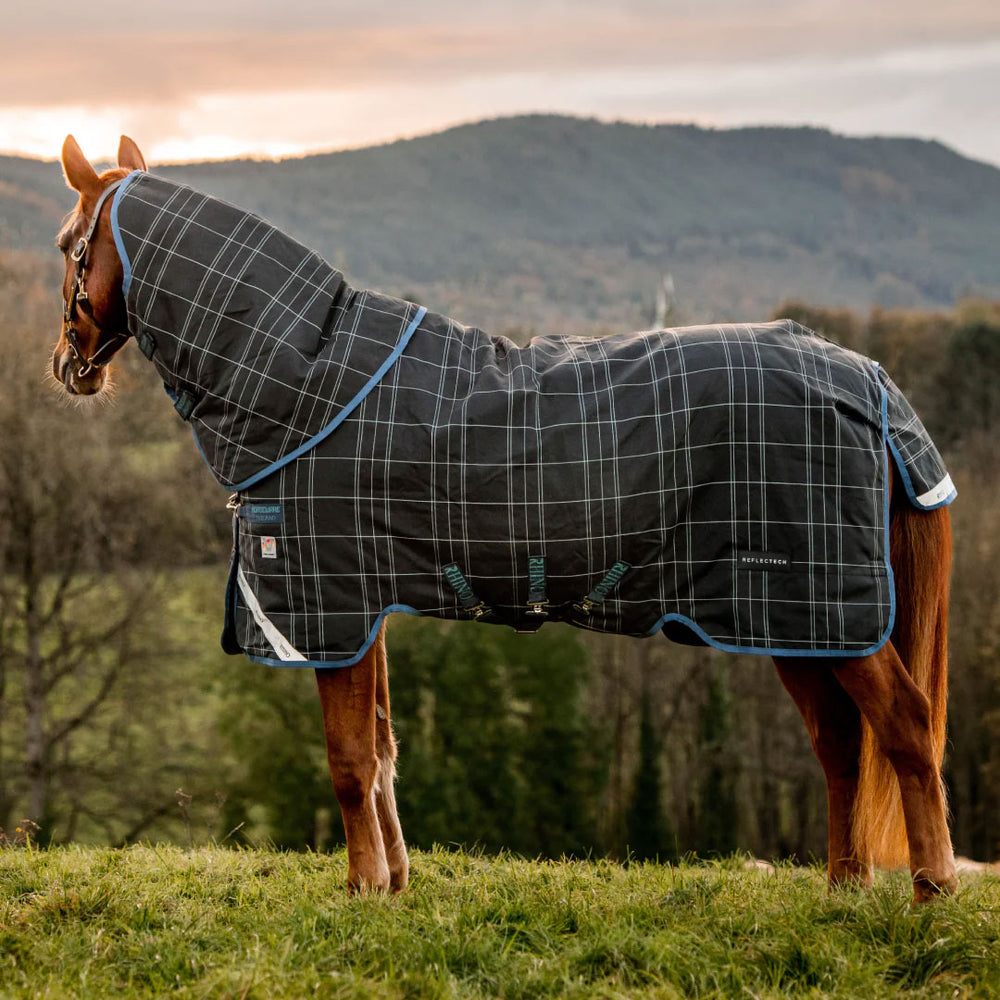 The Rhino Plus Reflectech Turnout Rug in Navy#Navy