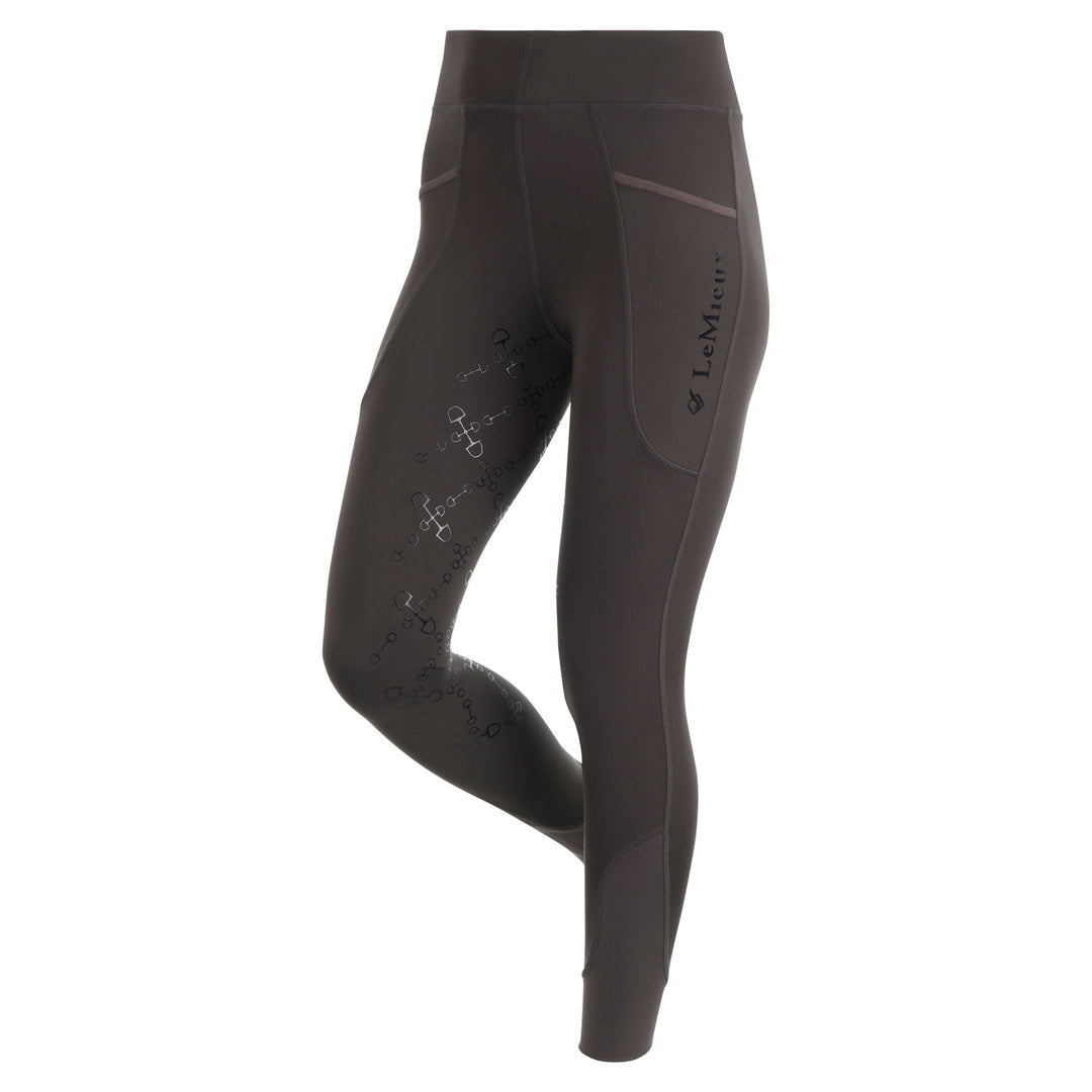 The LeMieux Ladies Winter Pull On Breeches in Black#Black