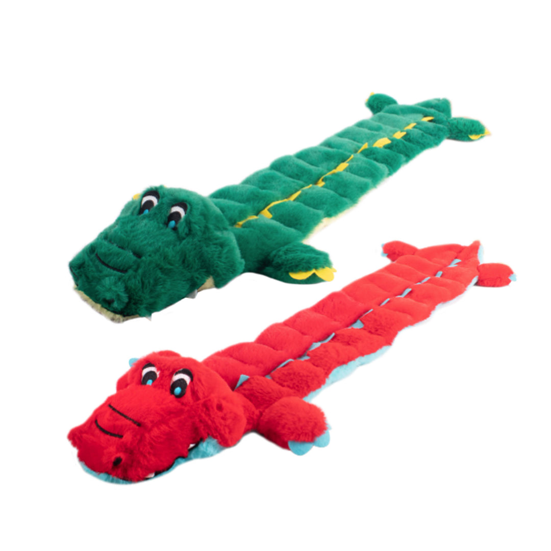 Hide N' Seek Plush Crocodile Treat Dispensing Dog Toy