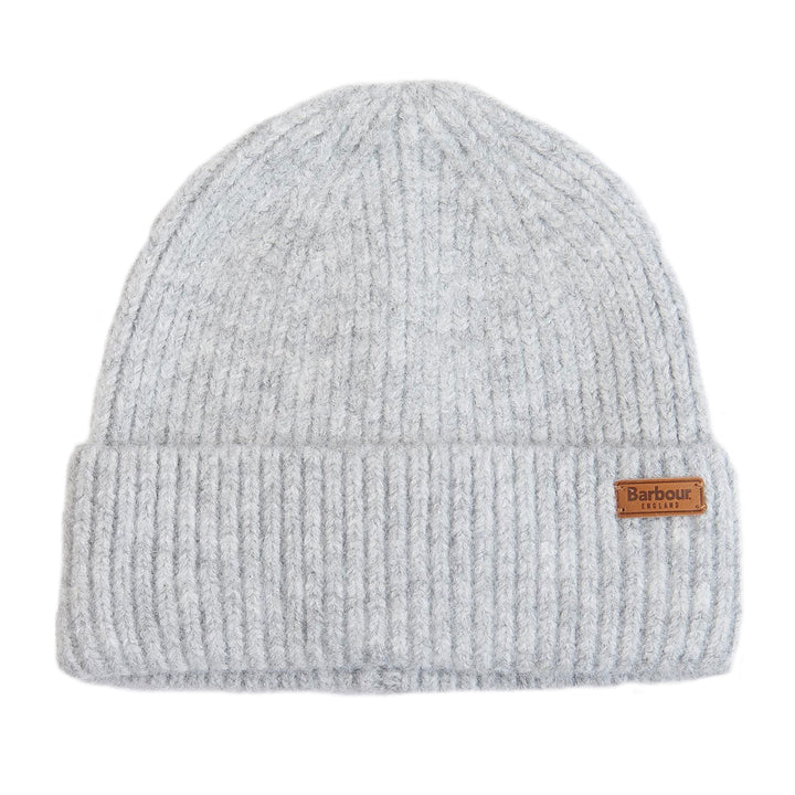 The Barbour Ladies Pendle Beanie in Light Grey#Light Grey