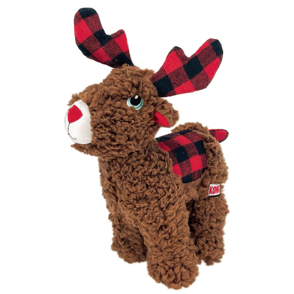 KONG Holiday Sherps Reindeer Plush Dog Toy