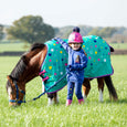 The Shires Tikaboo 100g Turnout Rug in Blue Print#Blue Print