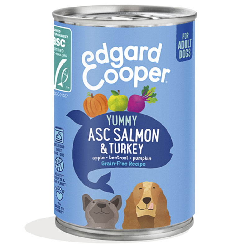 Edgard & Cooper Adult Salmon & Turkey with Apple, Beetroot & Pumpkin 400g