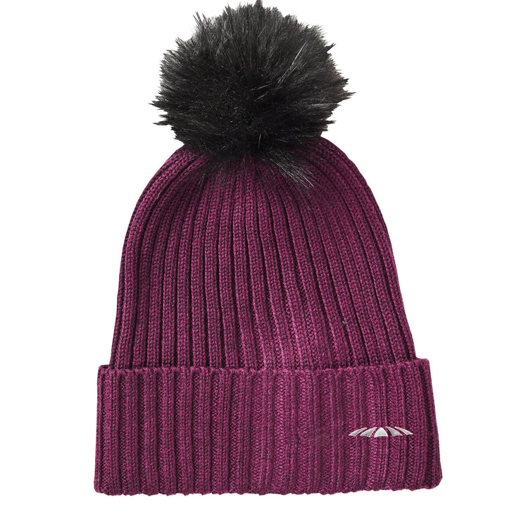 The Weatherbeeta Knit Beanie Adults in Burgundy#Burgundy