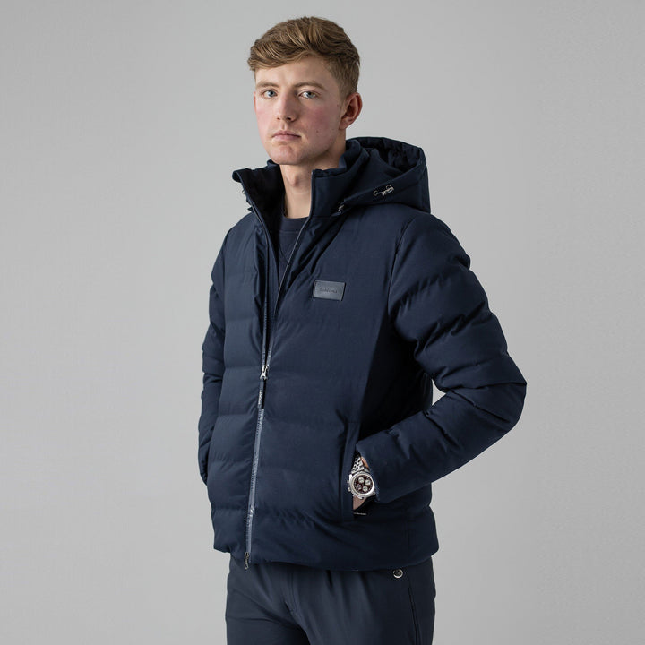 The LeMieux Mens Elite Waterproof Puffer Jacket in Navy#Navy