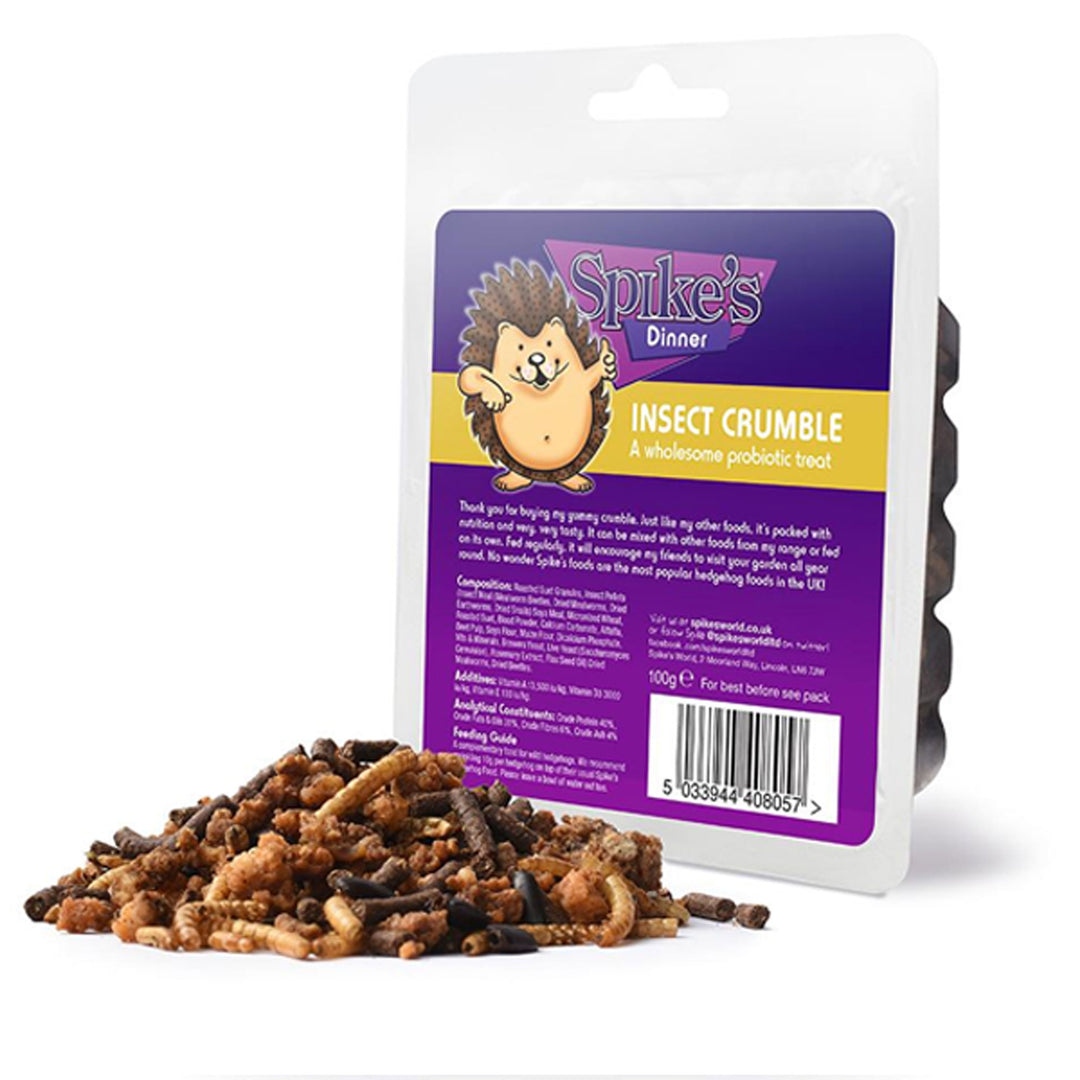 Spikes Insect Crumble Hedgehog Treats 100g